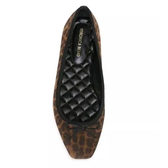 Veronica Beard Beatrix leopard print suede ballet flats size 9.5 - Picture 1 of 6